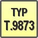 Piktogram - Typ: T.9873